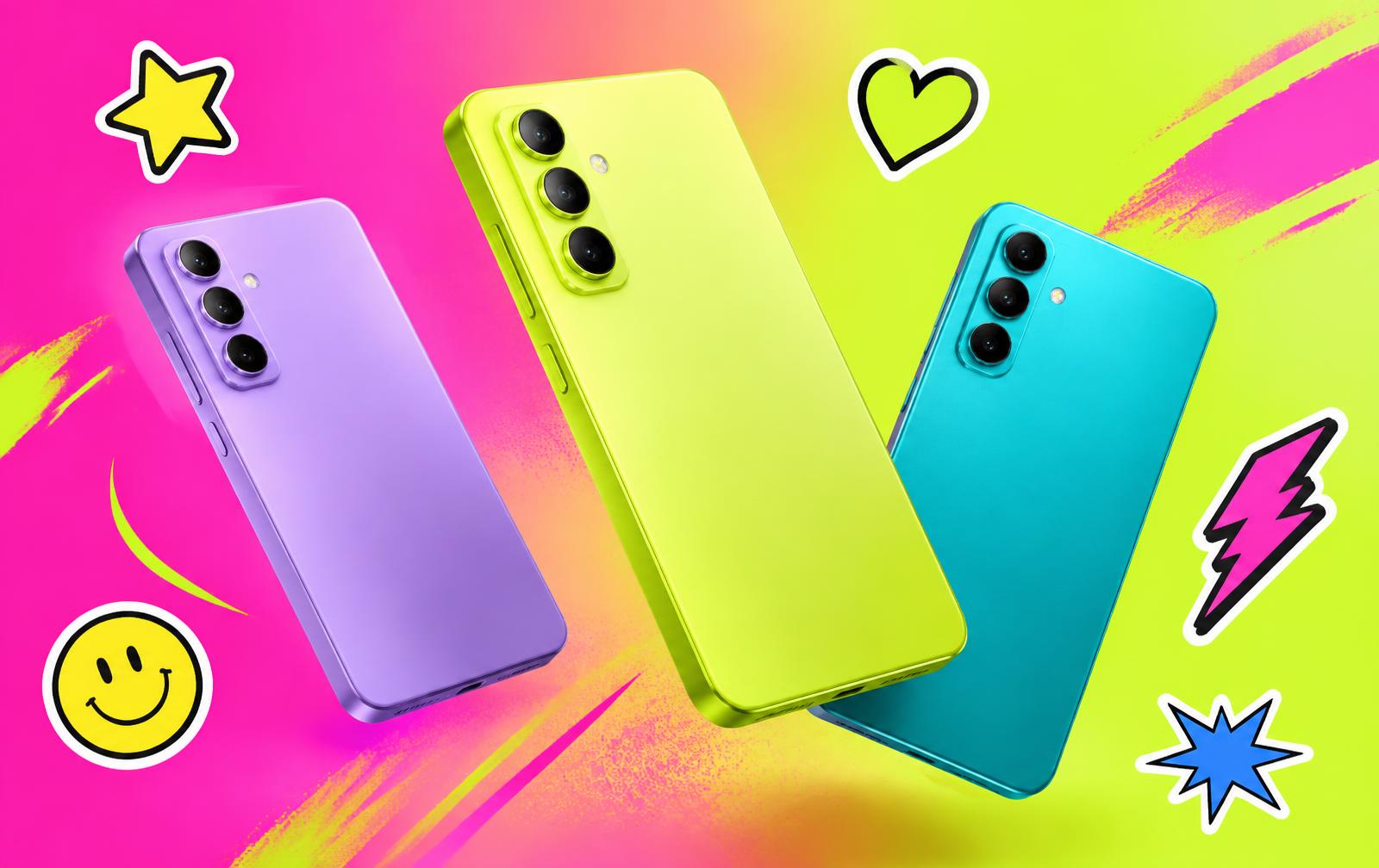 Colourful pre-owned phones